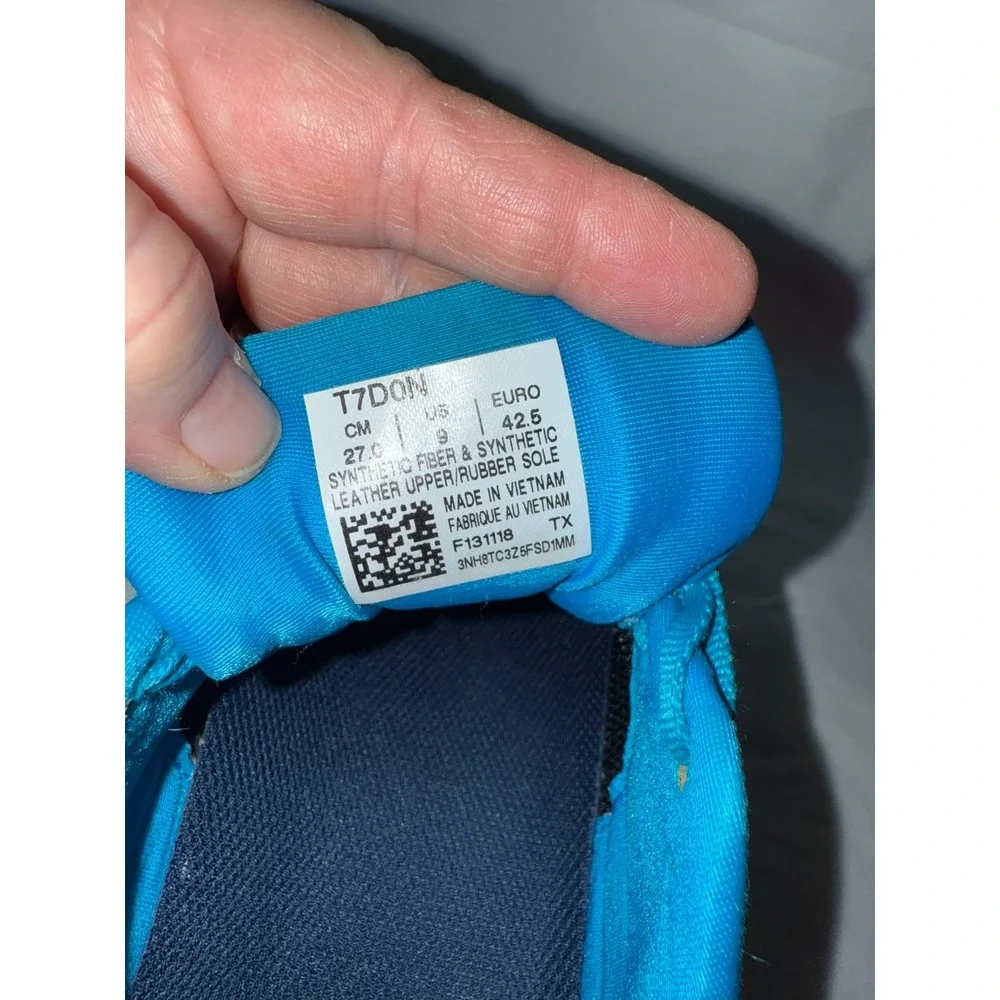 Asics Dynaflyte 2 T7D0N Mens Sneaker 9 Island Blue Yellow Athletic Running Shoes
